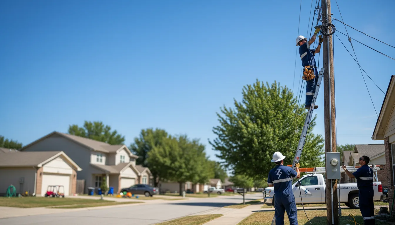Residential electrician providing installation services in Belmont, NC